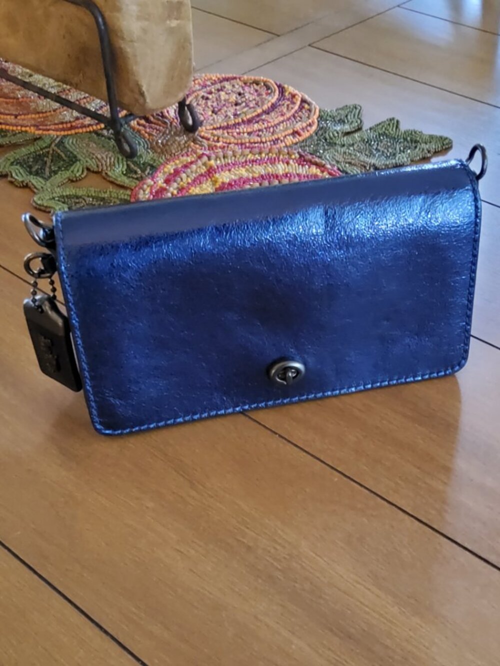 Coach Metallic Blue 1941 Dinky Crossbody 35521